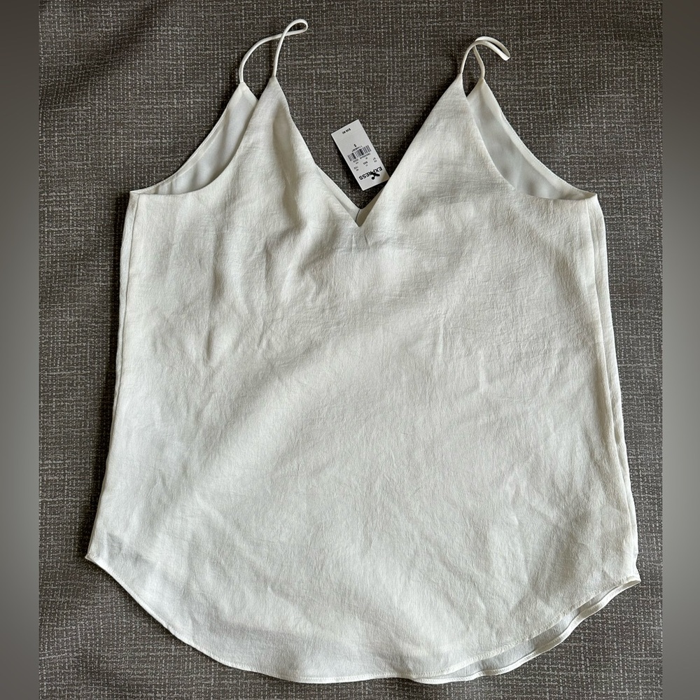 Express Satin Like Cami Cream Size Small - Picture 2 of 11